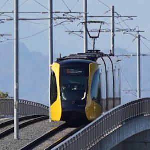 289 宇都宮ライトライン HU300 三菱IGBT VVVF